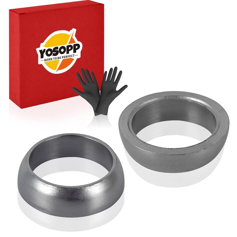 YOSOPP Exhaust Gasket Donut Seal Set - 3610047 for Polaris Sportsman Ranger 700/800/900 (2PCS) - Image 1